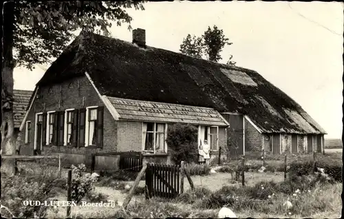 Ak Oud Lutten Overijssel, Boerderij