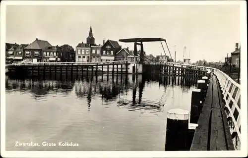 Ak Zwartsluis Overijssel, Grote Kolksluis