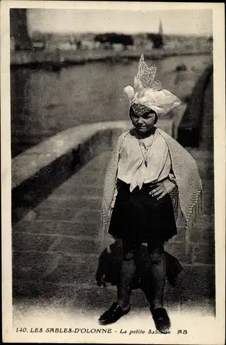 Ak Les Sables d'Olonne Vendée, La petite Sablaise