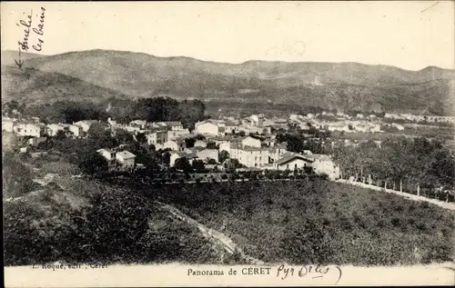 Ak Céret Pyrénées Orientales, Panorama