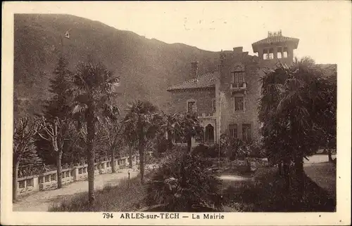 Ak Arles sur Tech Pyrénées Orientales, La Mairie