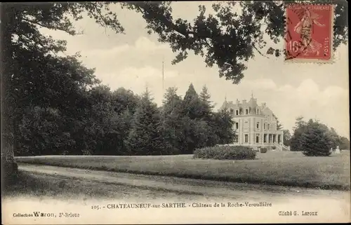 Ak Chateauneuf sur Sarthe Maine-et-Loire, Château de la Roche Veroullière