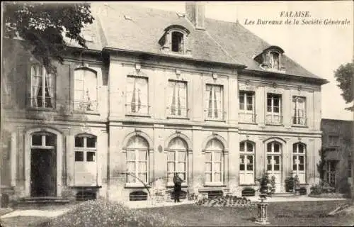 Ak Falaise Calvados, Les Bureaux de la Societe Generale