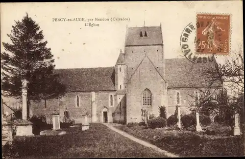 Ak Percy en Auge Calvados, L'Eglise