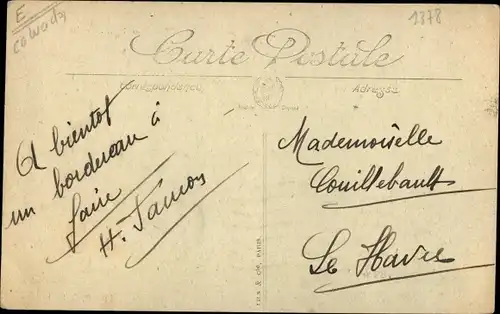 Ak Percy en Auge Calvados, La Mairie