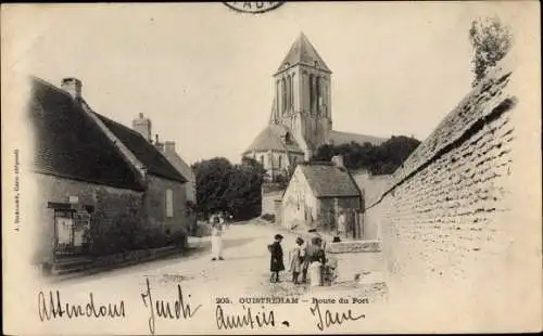 Ak Ouistreham Calvados, Route du Port