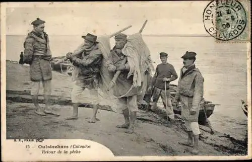 Ak Ouistreham Calvados, Retour de la peche