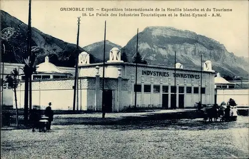 Ak Grenoble Isère, Exposition International de la Houille blanche et du Tourisme, Le Palais