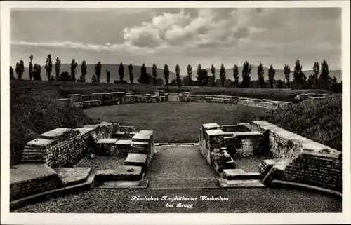 Ak Brugg Kt Aargau Schweiz, Römisches Amphitheater Vindonissa