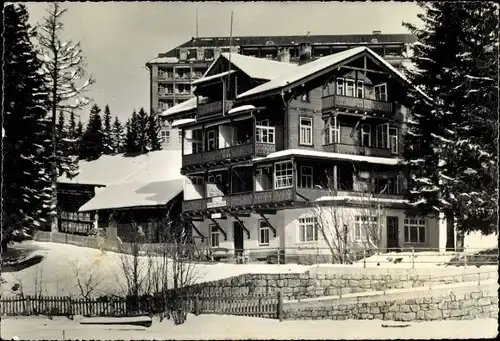 Ak Arosa Kanton Graubünden Schweiz, Hotel Pension Edelweiss