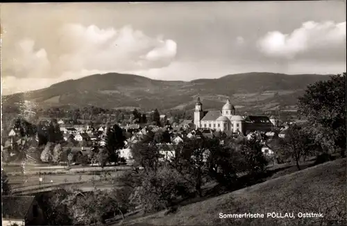 Ak Pöllau Steiermark, Blick auf den Ort
