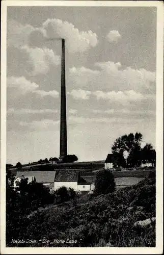 Ak Halsbrücke in Sachsen, Die Hohe Esse, Schornstein