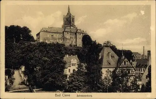 Ak Kleve am Niederrhein, Schwanenburg, Fachwerkhaus