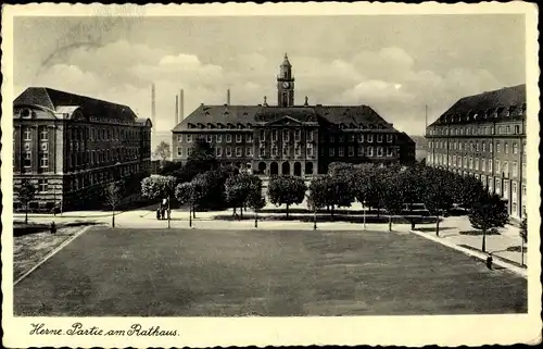 Ak Herne im Ruhrgebiet, Rathaus