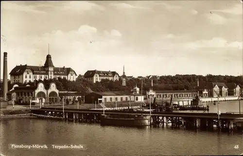 Ak Mürwik Flensburg in Schleswig Holstein, Torpedo Schule