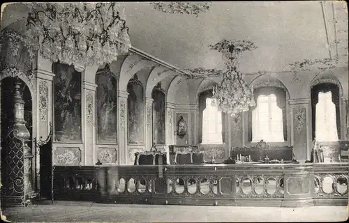 Ak Hansestadt Lübeck, Rathaus, Senatssitzungszimmer