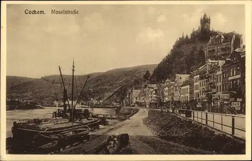 Ak Cochem an der Mosel, Moselstraße