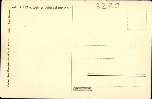 Ak Alfeld an der Leine, Altes Seminar