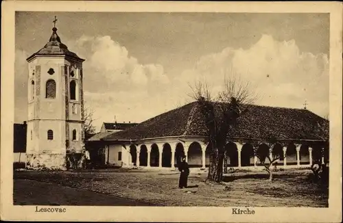 Ak Lescovac Leskovac Serbien, Kirche