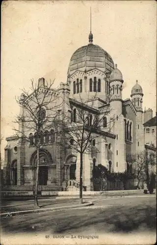 Judaika Ak Dijon Côte d’Or, La Synagogue, Ansicht der Synagoge