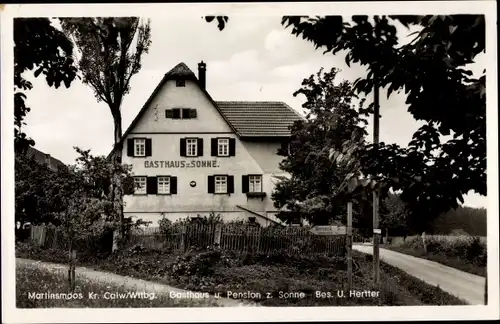 Ak Martinsmoos Neubulach im Schwarzwald, Gasthaus zur Sonne