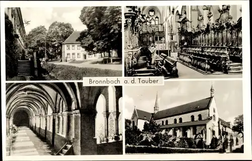 Ak Bronnbach Reicholzheim Wertheim im Main Tauber Kreis, Inneres der Kirche