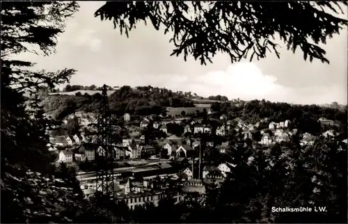 Ak Schalksmühle im Sauerland, Panorama vom Ort