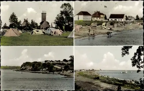 Ak Pelzerhaken Neustadt in Holstein, Leuchtturm, Strand, Steilufer, Blick auf den Strand