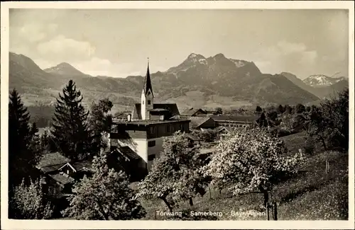 Ak Törwang Samerberg in Oberbayern, Kirchturm