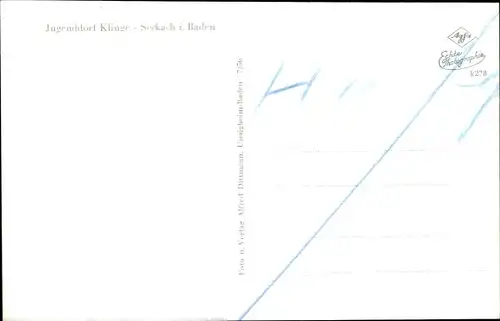 Ak Seckach in Baden Württemberg, Jugenddorf Klinge