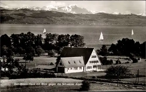 Ak Eriskirch Bodensee, Don Bosco Haus, Schweizer Alpen