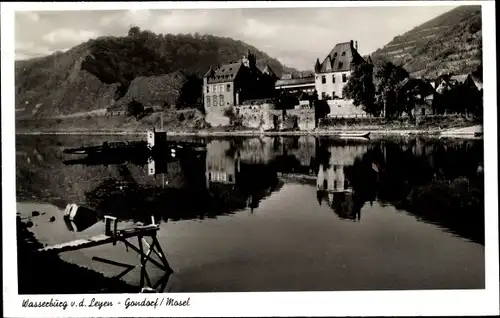 Ak Gondorf an der Mosel, Wasserburg von der Leyen