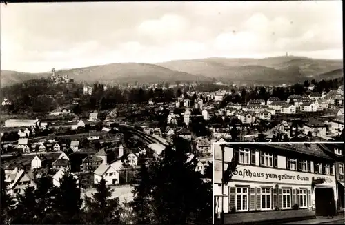 Ak Königstein im Taunus, Gasthaus zum grünen Baum, Hauptstraße, Gesamtansicht