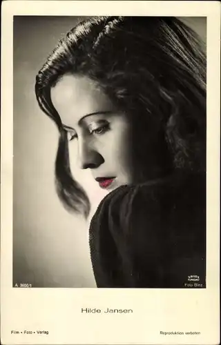 Ak Schauspielerin Hilde Jansen, Portrait