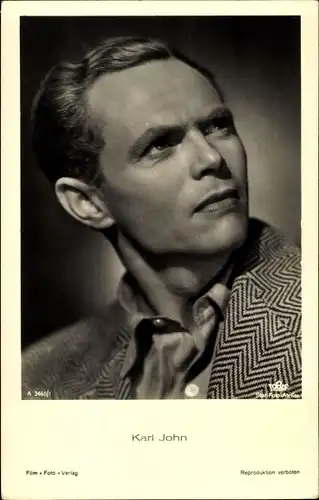 Ak Schauspieler Karl John, Portrait