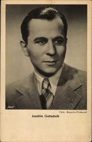 Ak Schauspieler Joachim Gottschalk, Portrait, Ross Verlag