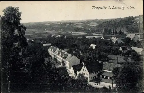 Ak Tragnitz Leisnig in Sachsen, Vogelschau