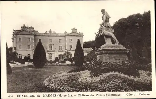 Ak Chaudron en Mauges Maine-et-Loire, Château du Plessis Viltoutreys, Cote du Parterre