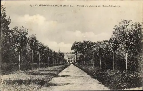 Ak Chaudron en Mauges Maine-et-Loire, Avenue du Château du Plessis Viltoutreys