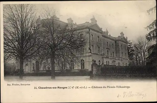 Ak Chaudron en Mauges Maine-et-Loire, Chateau du Plessis Villoutreys