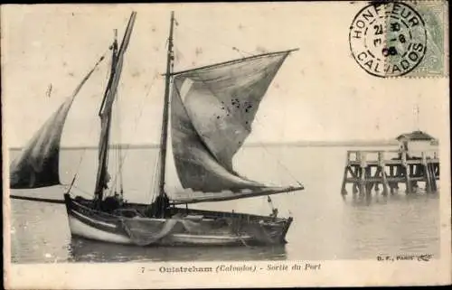 Ak Ouistreham Calvados, Sortie du Port