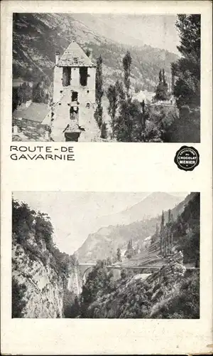 Ak Gavarnie Hautes Pyrénées, Route de Gavarnie