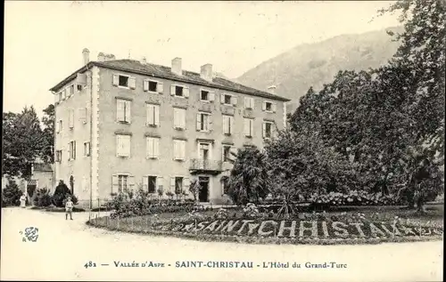 Ak Saint Christau Pyrénées Atlantiques, L'Hotel du Grand Turc