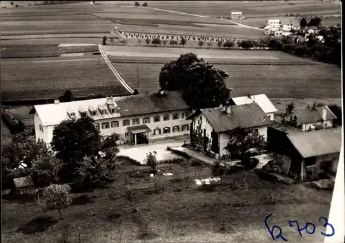 Ak Vogtareuth in Oberbayern, Vogelschau, Krankenhaus