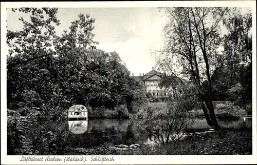 Ak Bad Arolsen in Hessen, Schlossteich