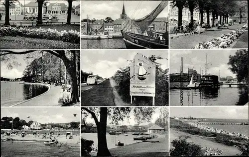 Ak Neustadt in Holstein, Stadtansichten, Gartenanlagen, Partie am Wasser