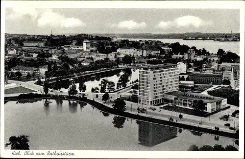 Ak Hansestadt Kiel, Blick vom Rathausturm