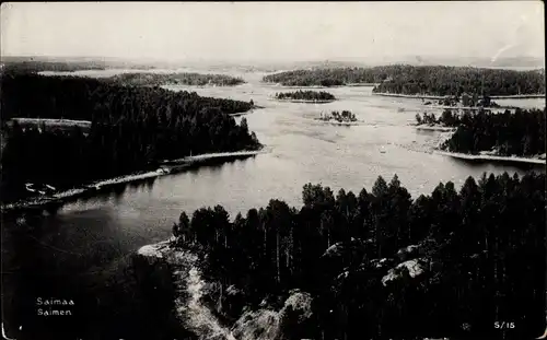 Ak Finnland, Saimaa, See-Landschaft