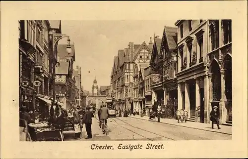 Ak Chester Cheshire England, Eastgate Street