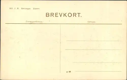 Ak Fredensborg Kommune Dänemark, Slotspark, Udsigt fra Havetrappen